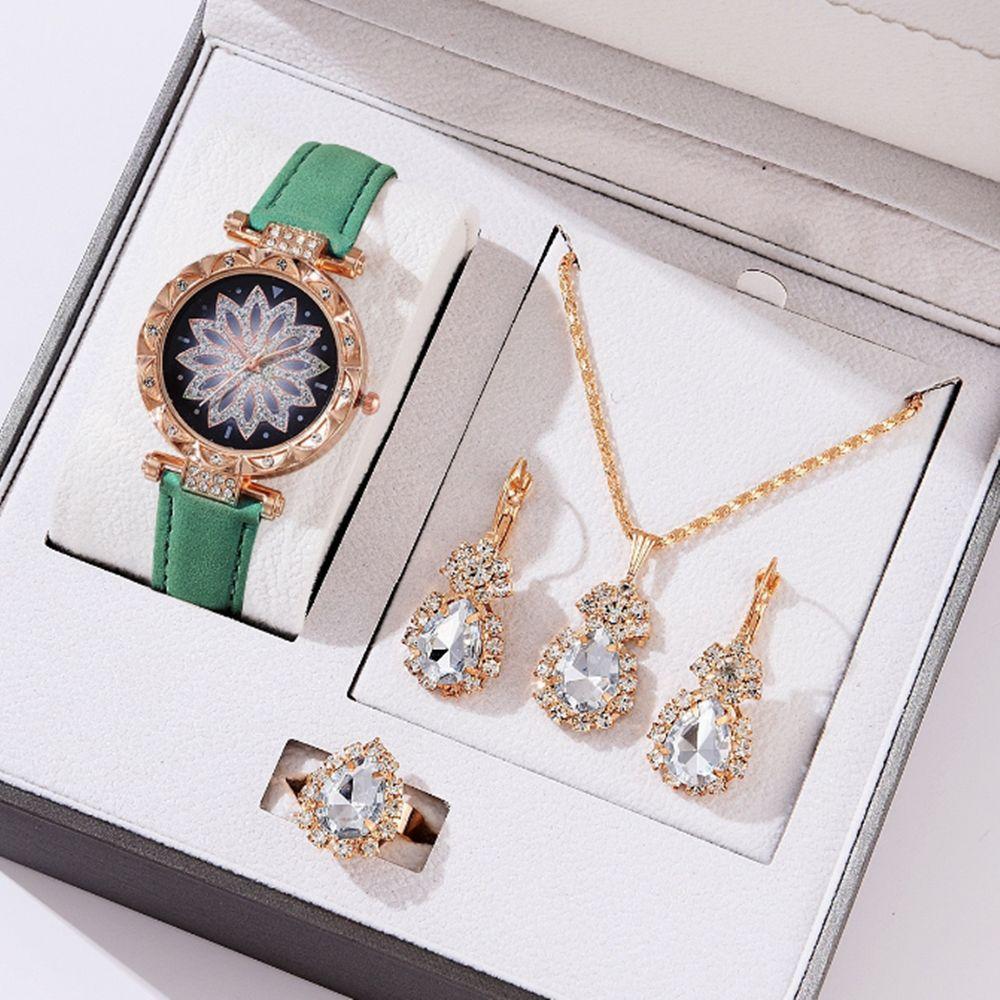 Women'S Water Drop Bracelet Watch European And American Fashion Lotus Watch