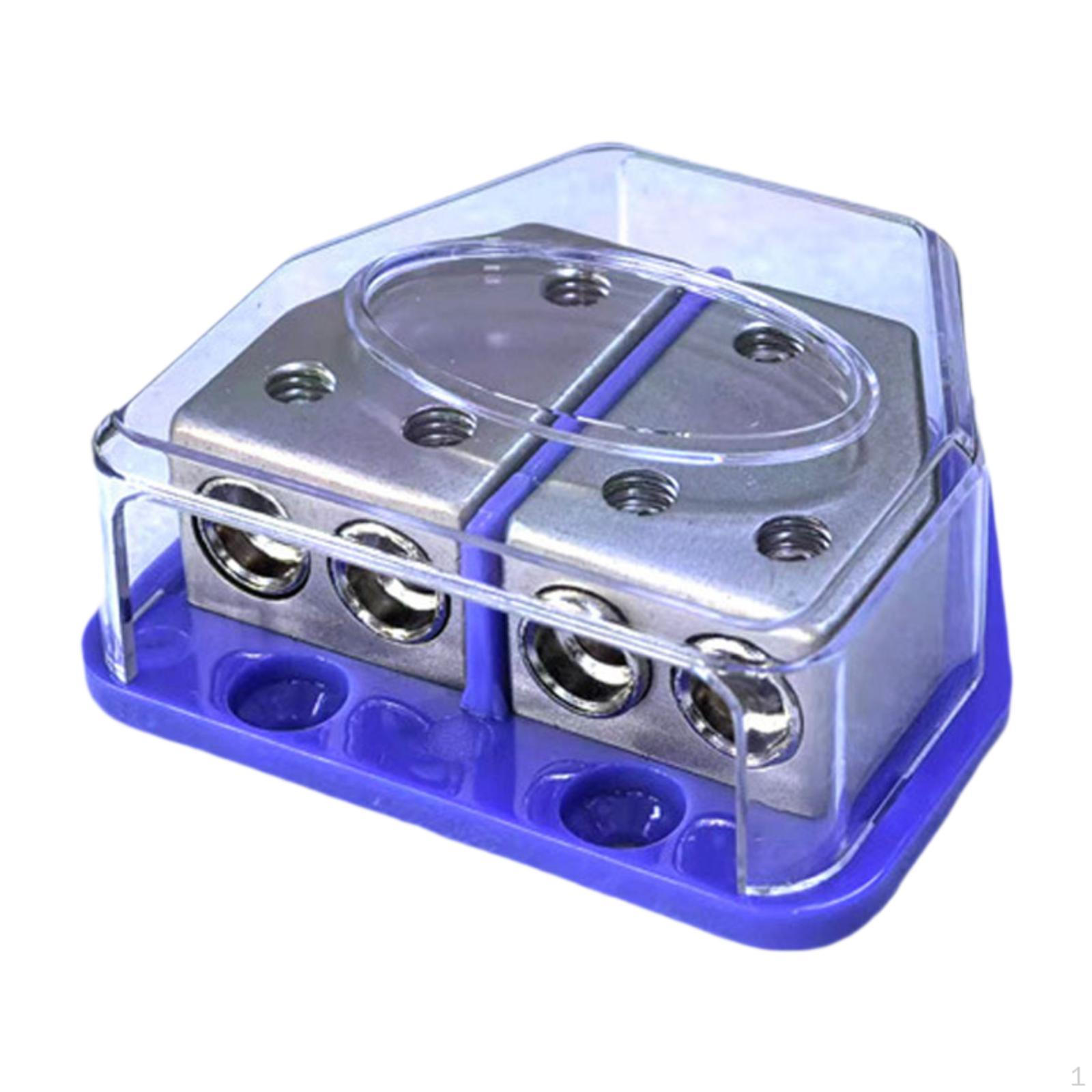 

Power Distribution Block Splitter Supplies Accessories Maintenance Connecting for Audio Marine синій