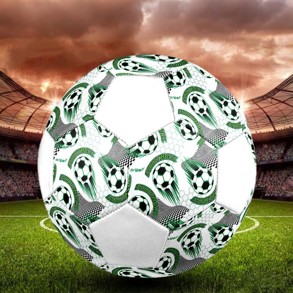 1pc Soccer Ball Soccer Ball Size 5 Football Machine Sewn Indoor/Outdoor Universal Football Q1