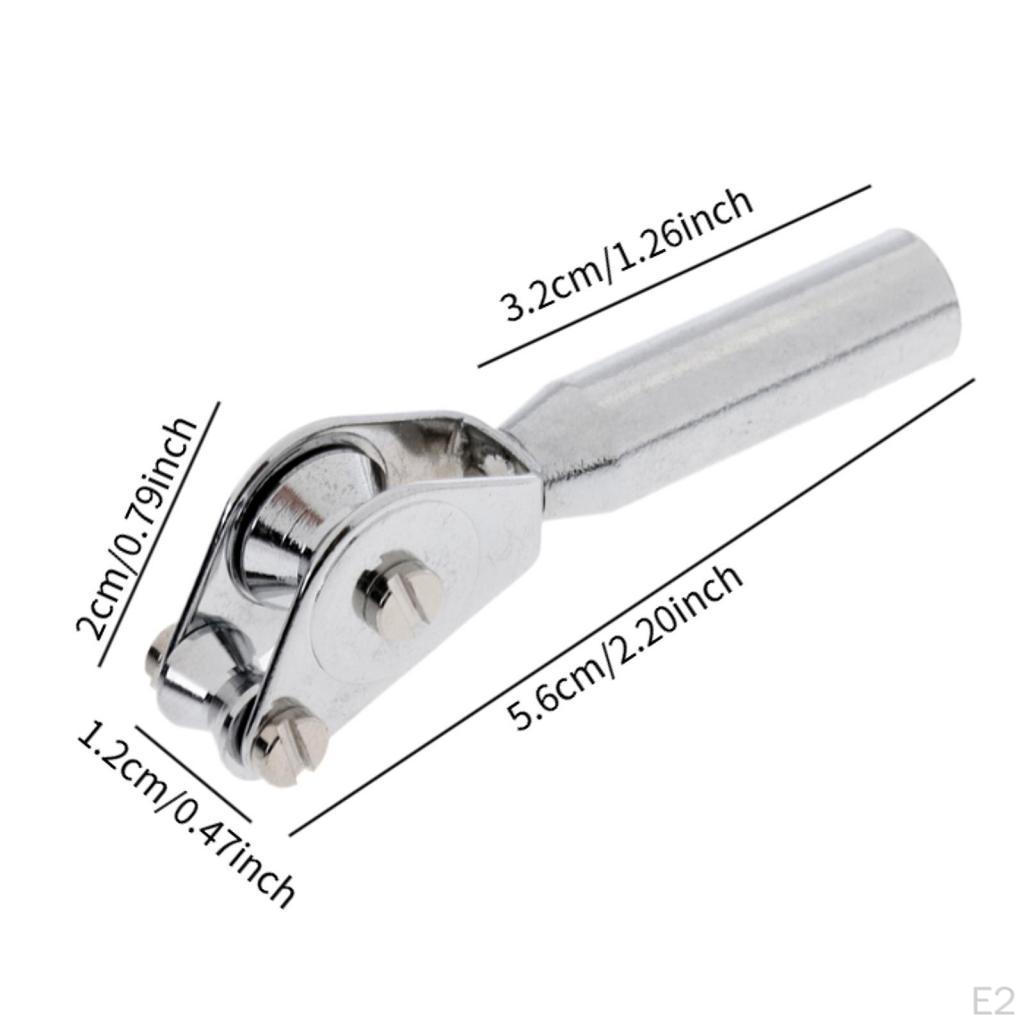 1 Piece Fishing Rod Tip Roller Guide Made of Stainless Steel Total Length 5.5cm