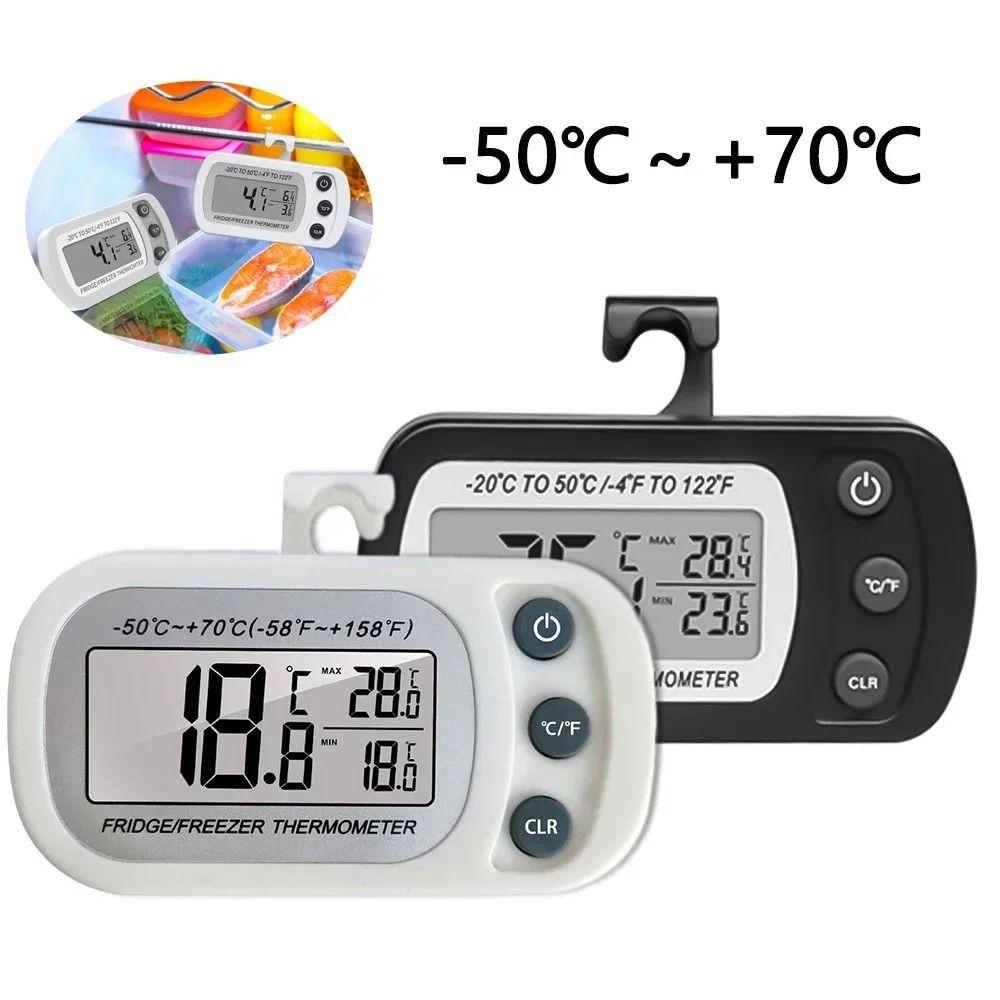 LCD Digital Screen Refrigerator Thermometer Waterproof Freezer Thermometer  Freezer Use