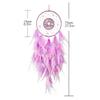  Feathered and Flower Beads Handwoven Dreamcatchers for Home or Party Wall Decors