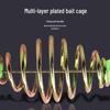 Spring Loaded Fishing Rod Holder with Luminous Beads and Double Hook Bait Cage for Float and Bottom Fishing