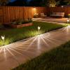 Edelstahl Solar-Gartenleuchten, Hoflampen, LED Garten-Dekorationsleuchten