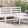 Central Garden Canapés - vidaXL - White - Solid Pine - 70x70x67 Cm