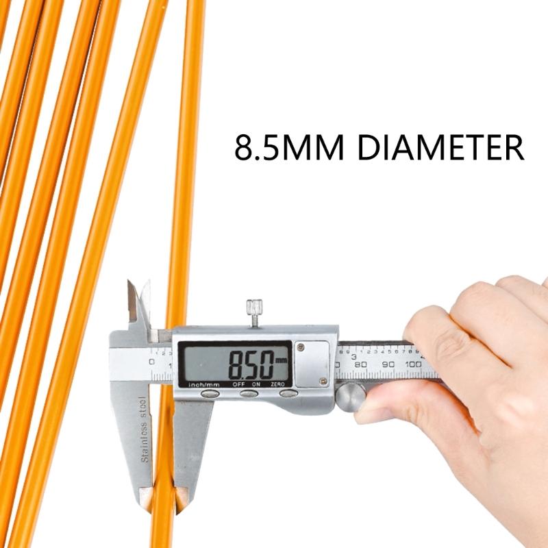 Preassembled Camping Poles Replacement 3.6m 4 Meter 4.4 Meter Adjustable Aluminum Shelter Repair Accessory