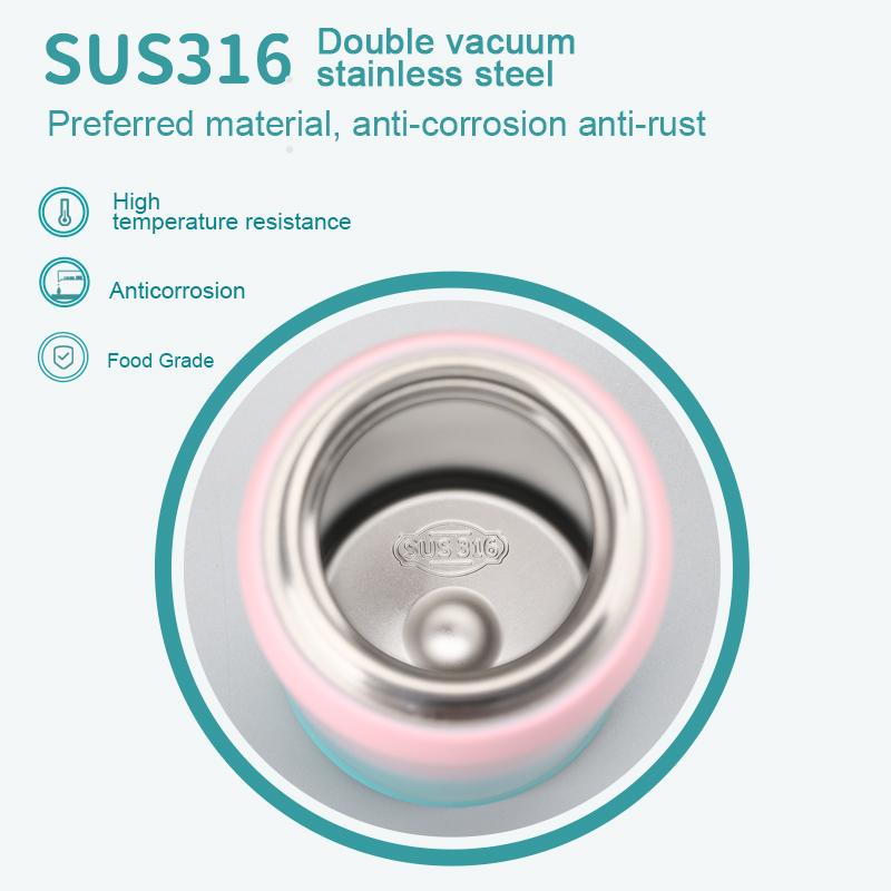 2023 New Thermos Flask Double Vacuum 316 Stainless Steel Sports Water Bottles For Girls Portable Leakproof Keeps Cold and