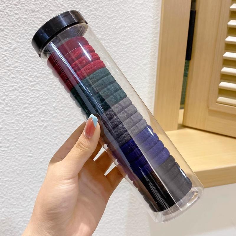 

Набор из 20 ультрамягких плюшевых резинок для волос – Высокоэластичные, минималистичные однотонные резинки для волос с текстурой, похожей на полотенце 20PCS коричневый