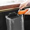 Nail Free Storage Rack Stainless Steel Wall Mount Durable Garbage Bag Rack  Kitchen