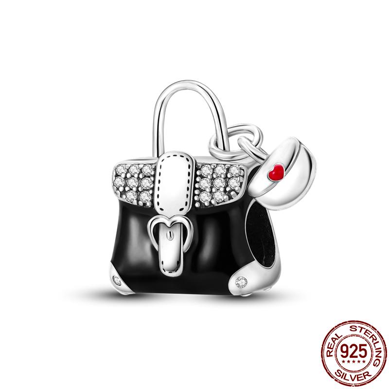 S925 Sterling Silver Luminous Colorful Fireflies Charms Fit  Bracelet Bead DIY Jewelry For Women Gift Hot Sale