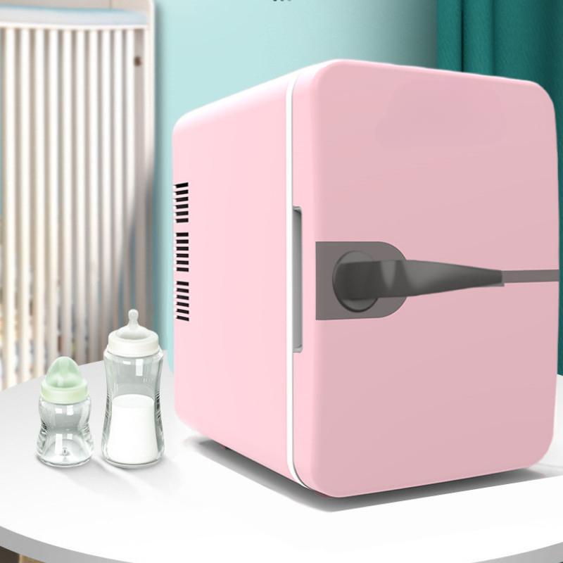 48W 6L Mini Car Refrigerator Large Capacity Small Freezer Car Home Dual Use Refrigerator Low Noise Fridge 174x235x239mm