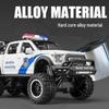 1:24 Ford Raptor Police Car Alloy Pull Back with Light & Sound