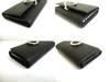 Authentic BVLGARI Black Leather Logo Clip 6 Pics Key Chain #a765  Refurbished