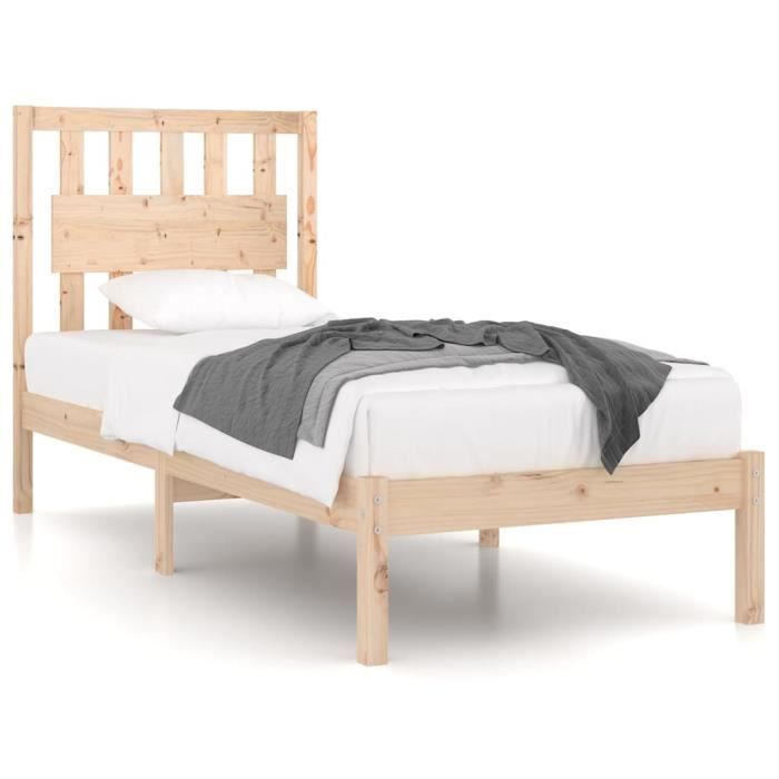VidaXL Bed Frames Solid Pine Wood 100x200 Cm 3103923