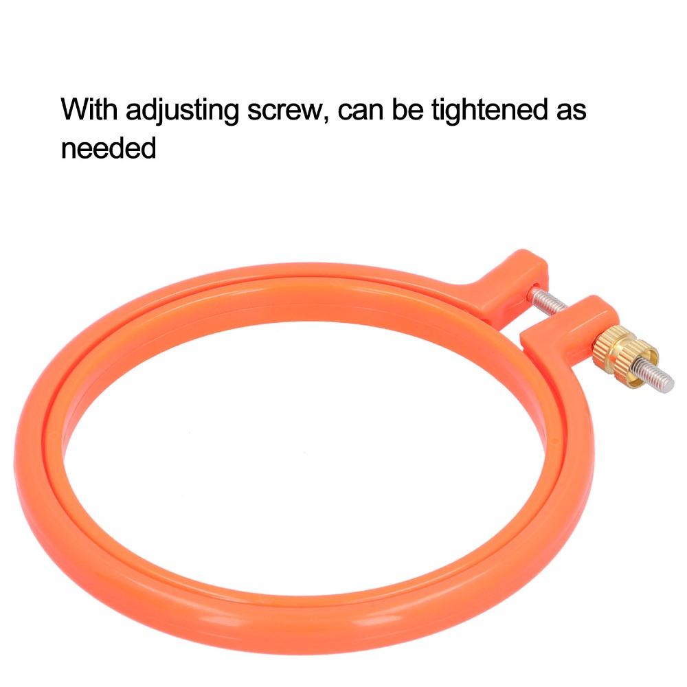 Plastic Cross Stitch Hoop Colorful Adjustable Hoop Ring Durable Plastic Hoop For Sewing