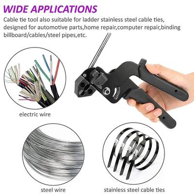 Stainless Steel Cable Tie Metal Pliers Adjustable Zip Cutter Cable Tie Crimper Pliers Self-Locking Crimper Tensioner