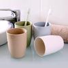 Simple, Stylish Solid Color Toothbrush and Mouthwash Cup Set