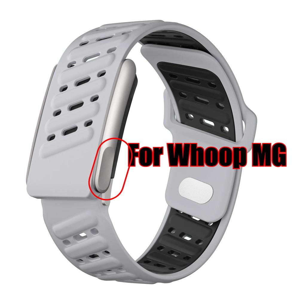 For WHOOP MG / WHOOP 5.0 Breathable Wrist Band Soft Slicone Sweatproof Adjustablle Rubber Band for Whoop 5.0 MG Wristband