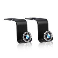 KSMH6 Car Sticker Storage Hanger Hook Shock Resistant No Damage To Seat Metal Rod Multifunctional Back Seat Bag Holder For BMW E F X