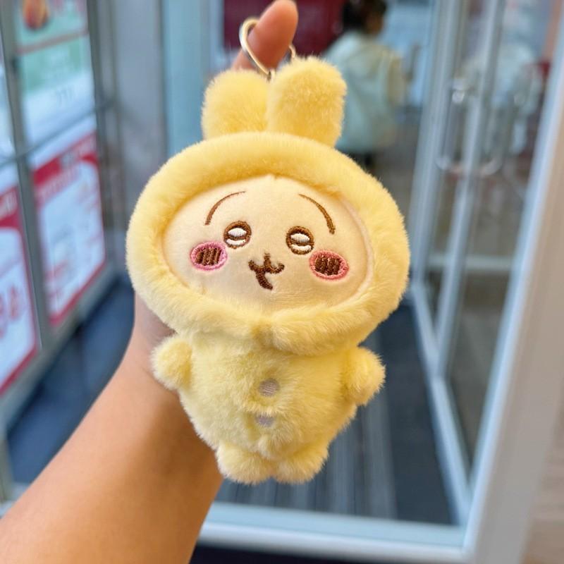 Joke Bear Chiikawa Hachiware Plush Keychain For Backpack Decor