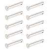 10Pcs Round Clevis Pins Flat Head 304 Stainless Steel Locating Linear Moving Parts M8x40mm