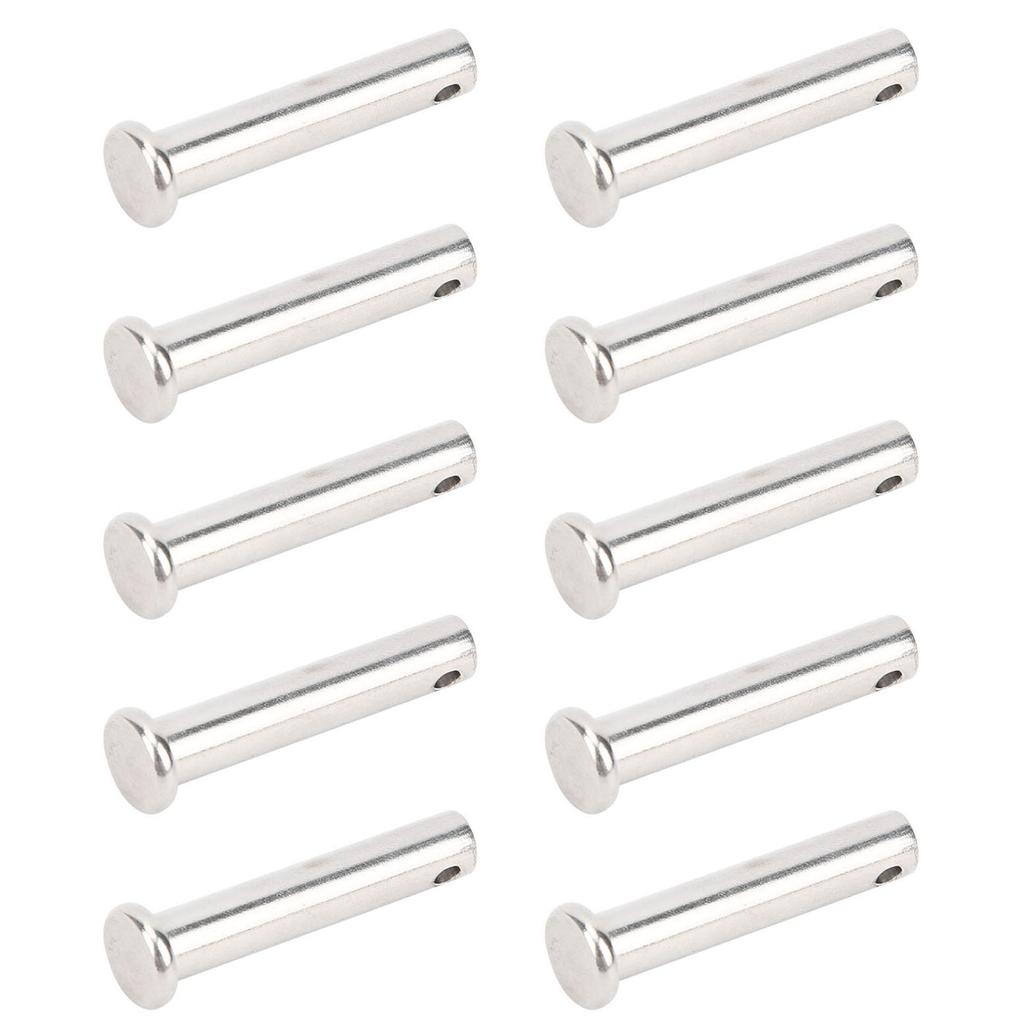 10 ks Kulaté závlačky s plochou hlavou 304 Nerezová ocel Polohovací Lineární Pohyblivé Díly M8x40mm