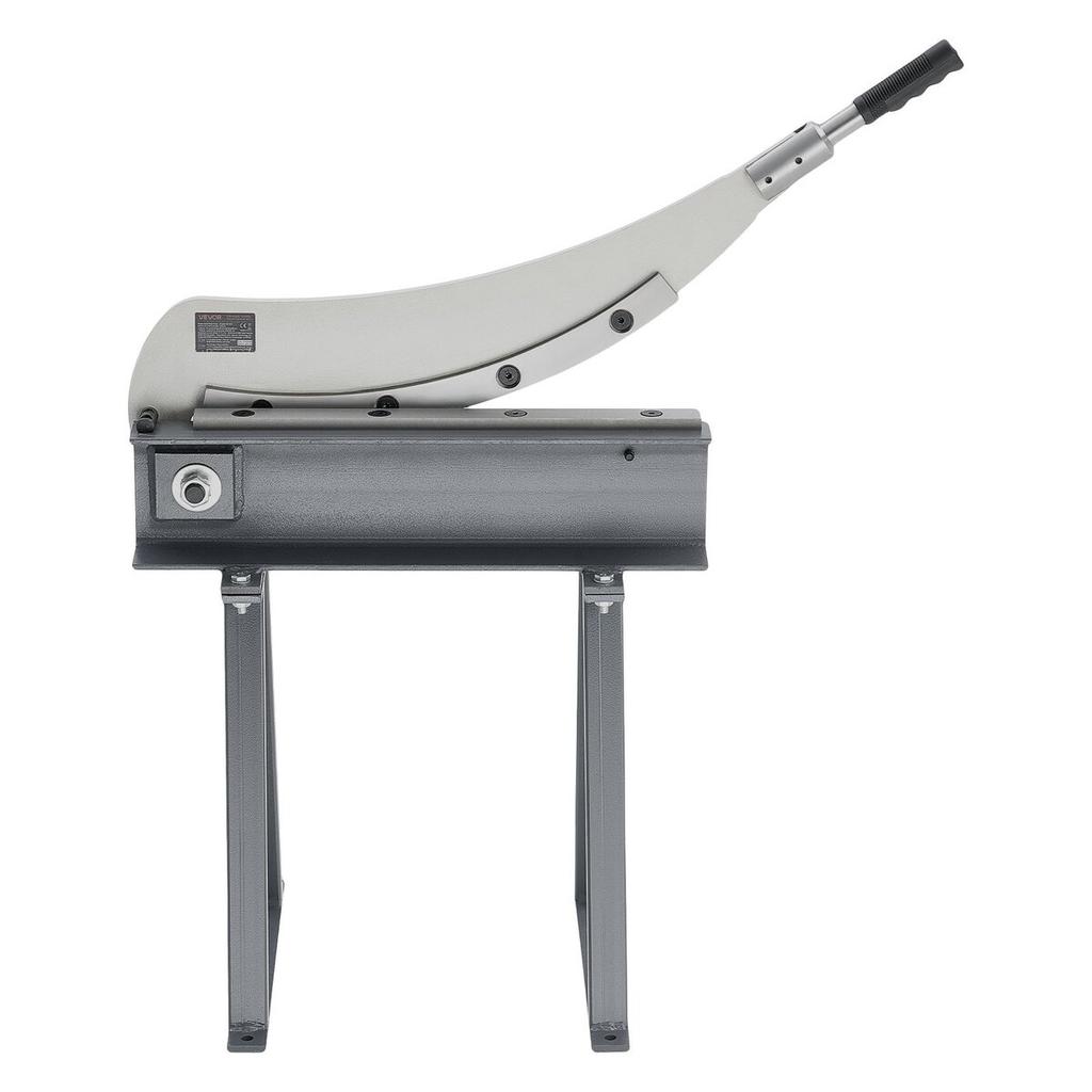 Guillotine Shear, 500 Mm Bed Width Benchtop Cutter, Manual Hand Plate Shear for Metal Sheet Processing, with Q235 Material, High Precision, Stand, for
