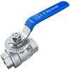 304 Stainless Steel Ball Valve with Scale, Two-Piece, Large Flow, Thread Lock (4pt/6pt)