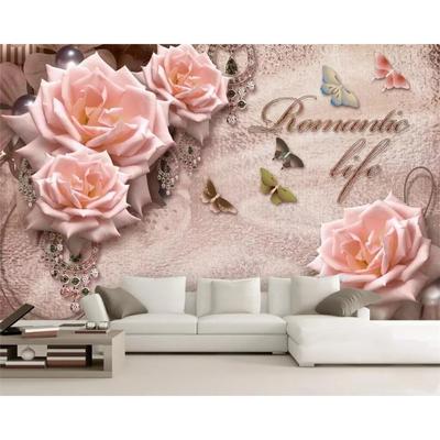 European Retro Flower Wallpaper Living Room Bedroom 3d Wallpaper Home Decor