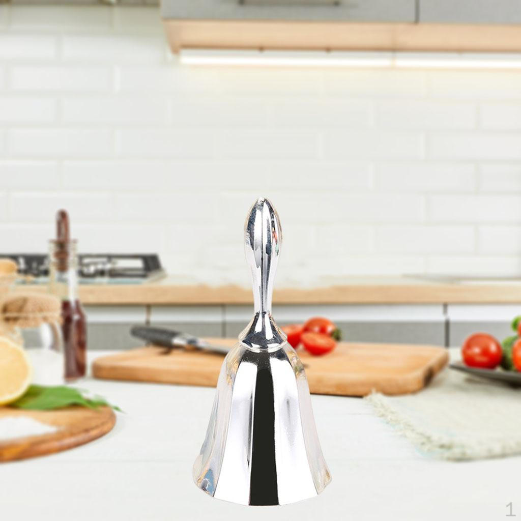 Hand Bell Service Call Bells for Warehouses Restaurants Hotels Silver