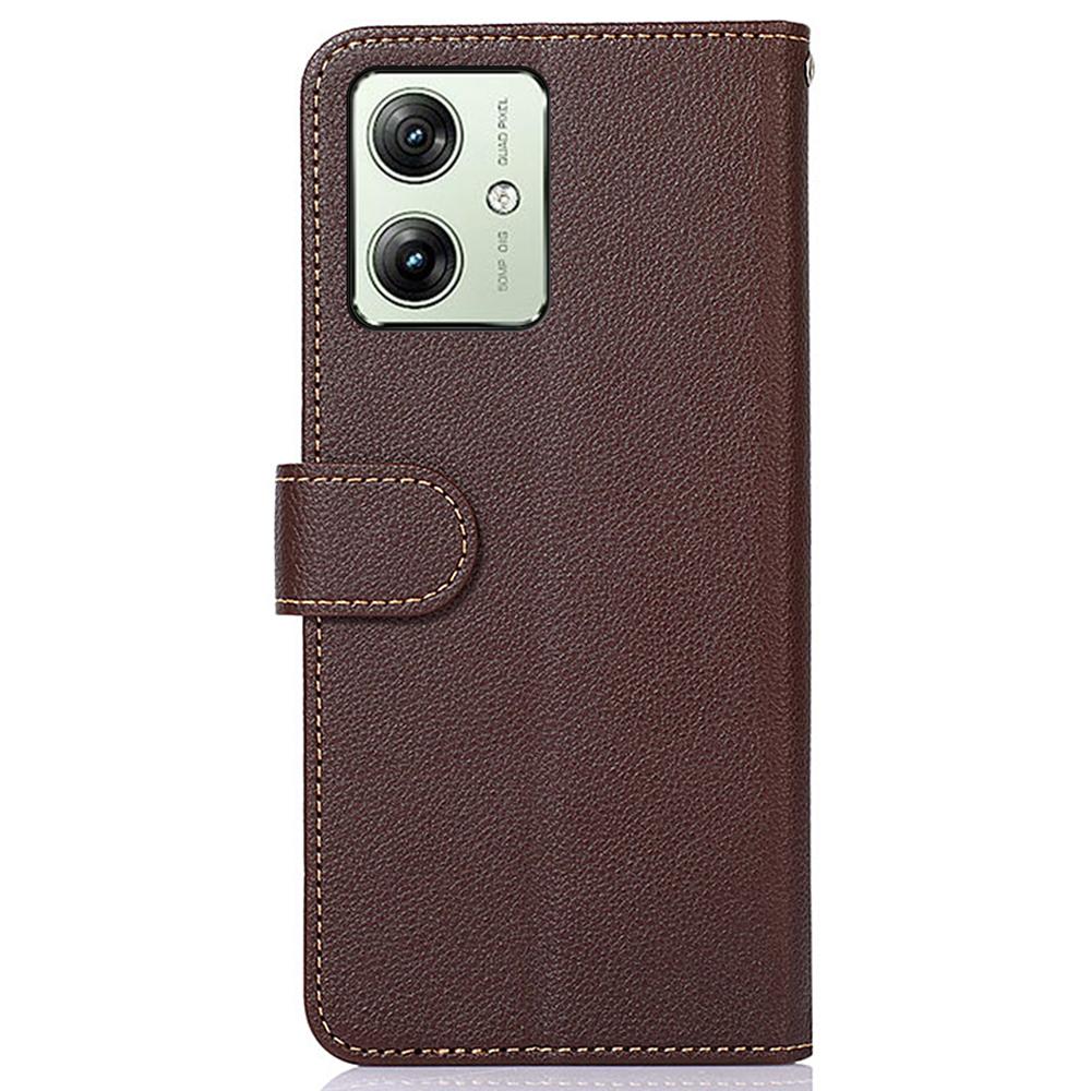For Motorola Moto G64 5G Wallet Case RFID Blocking Leather Phone Cover
