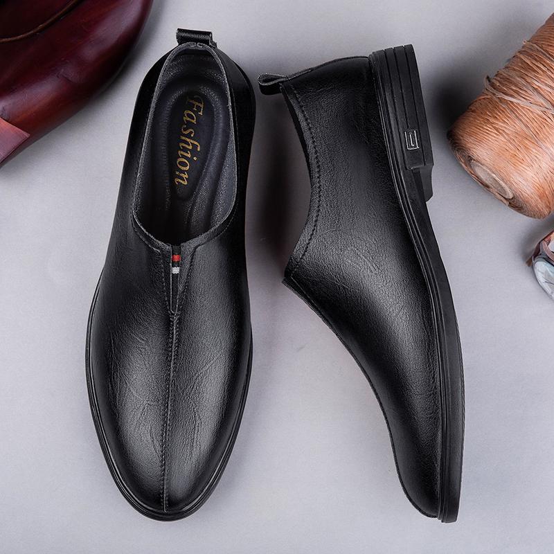 2024 Leder Herrenschuhe Lässig Luxus Italienisch Weich Herren Slipper Handgefertigte Mokassins Herren Atmungsaktiv Slip-on Bootsschuhe Oxford Schuhe