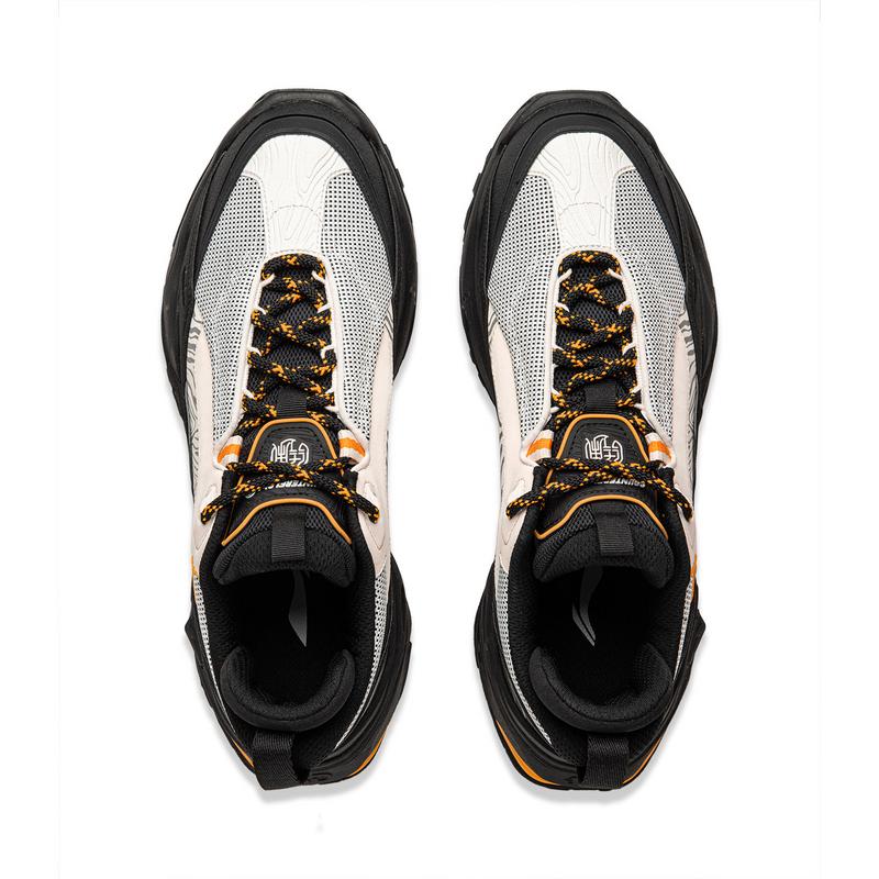 Li Ning CF Suo Qian Xing Ce 3 удобные нескользящие износостойкие низкие походные ботинки для мужчин походные ботинки черные серые AHCU037-2