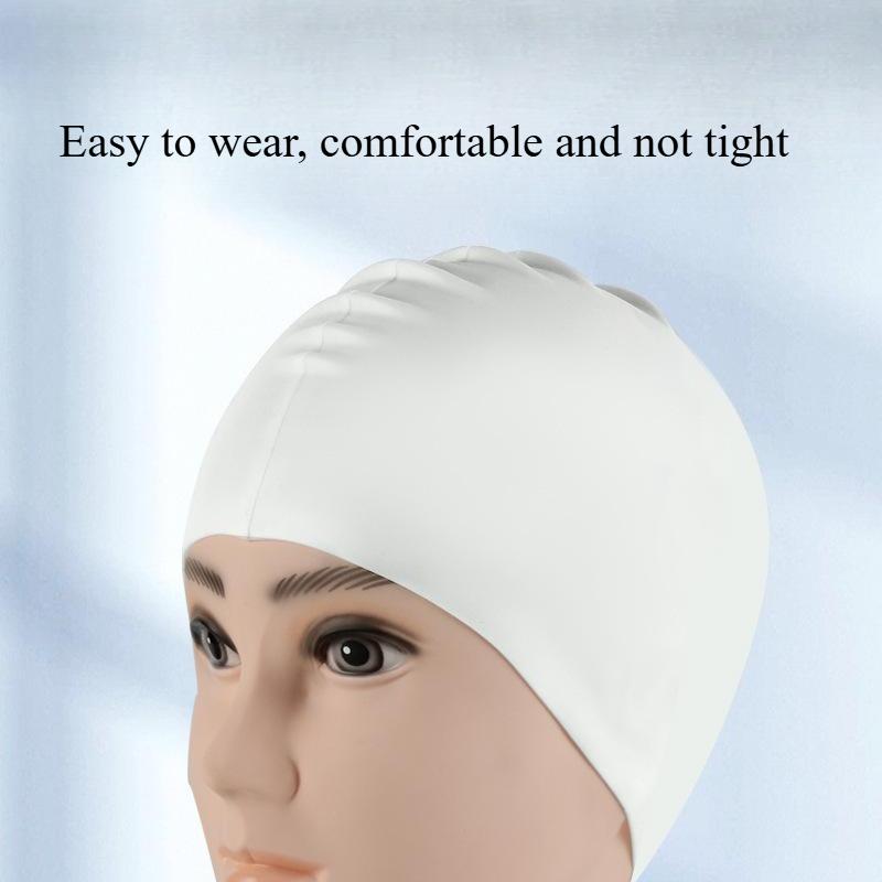 Spot Adult Silicone Swimming Cap Waterproof and Comfortable Ear Protection and Comfortable Silicone Swimming Cap Wholesale