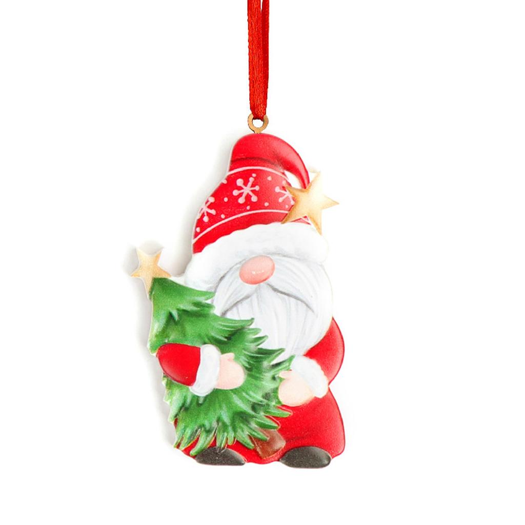 Christmas Resin Funny Pendant Hanging Gift Holiday Party Front Door