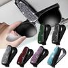 Car Visor Rhinestone Sunglasses Holder Portable Universal Myopia Glasses Holder Multi-function Ticket Holder Car Accessories