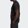 adidas T Shirts Men's Black Crew Neck Moderate Straight Fit FM4773