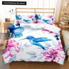Cartoon Bird Print King Queen Duvet Cover Colorful Cute Pet Birds Bedding for Adult Fashion Animal 2/3pcs Polyester Quilt Cover