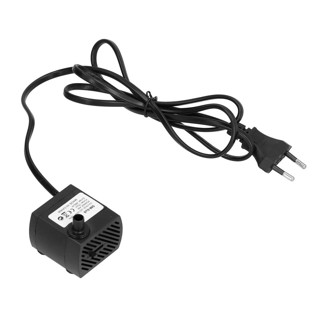 Mini nedsenkbar vannpumpe for akvarium, fisketank, dam, fontene, sirkulasjon, hydroponi 4WEU-plugg