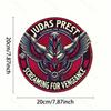Judas Priest Kulaté kovové nástěnné umění Znamení Hliníková domácí dekorace Hudební dárek