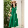 MOCANA Hepburn Style Bellflower Sleeveless A-line Dress