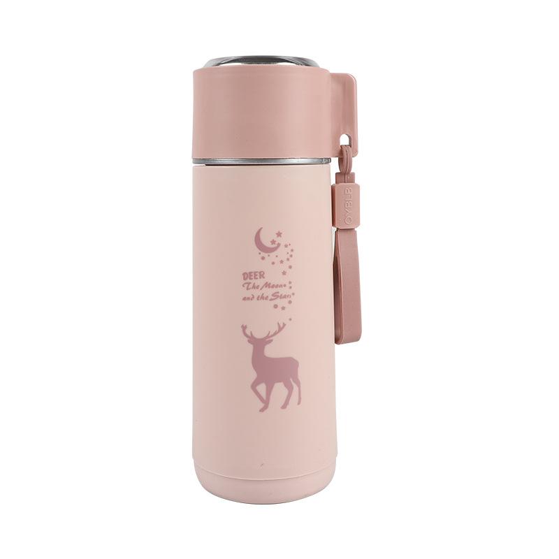 

New Creative Handle Starry Sky Deer Water Cup Glass Gift Cup Opening Convenience Cup 450ml