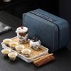 Portable travel tea set Kuaike cup Outdoor ceramic Kung Fu tea cup Full set of gift boxes Company business gifts