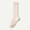 1 Pair Women Winter Socks Thickened Plush Knee Length Long-tube High Elasticity Wrapping Anti-slip Floor Socks Comfort Warmth Sleeping Stockings