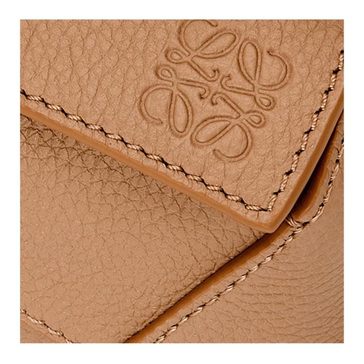 Loewe Puzzle Soft Grain Calfskin Handbag Mini Women's Toffee A510P88X16-5542