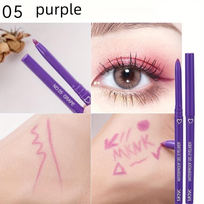 Automatic Color Smooth Waterproof Glue Eyeliner Pencil Eyeliner Long Lasting Colourful Eyeliner Pencil Eye Makeup Cosmetics