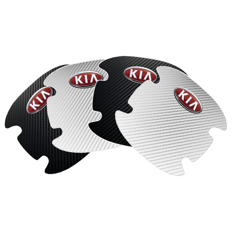 4KS Ochrana kliky dveří auta 3D nálepka emblém dekorace pro KIA Ceed Sportage Rio K5 k6 K7 K8 Optima Cerato Proceed Venga Sedona Forte