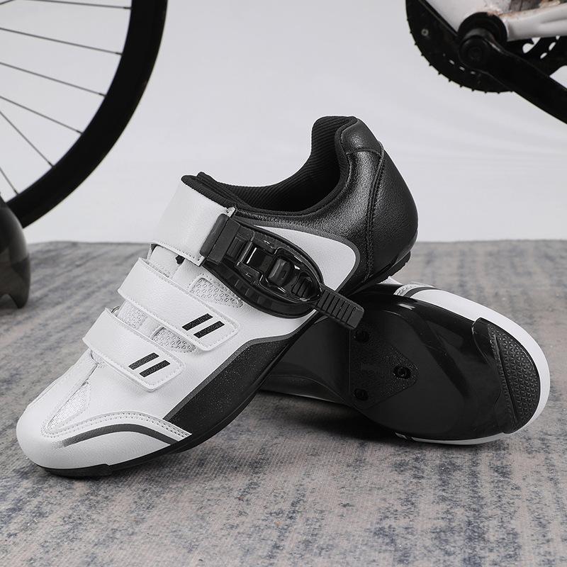 New Cycling Shoes with Locks, Buckle Lock Shoes, Men's and Women's Road Cycling Power Shoes, Hard Soles, Mountain Cycling Rubber Soles