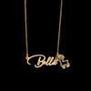 Atoztide Custom Name Necklace for Women Snowflake On Chain Stainless Steel Jewelry Winter Choker Personalized Christmas Gift