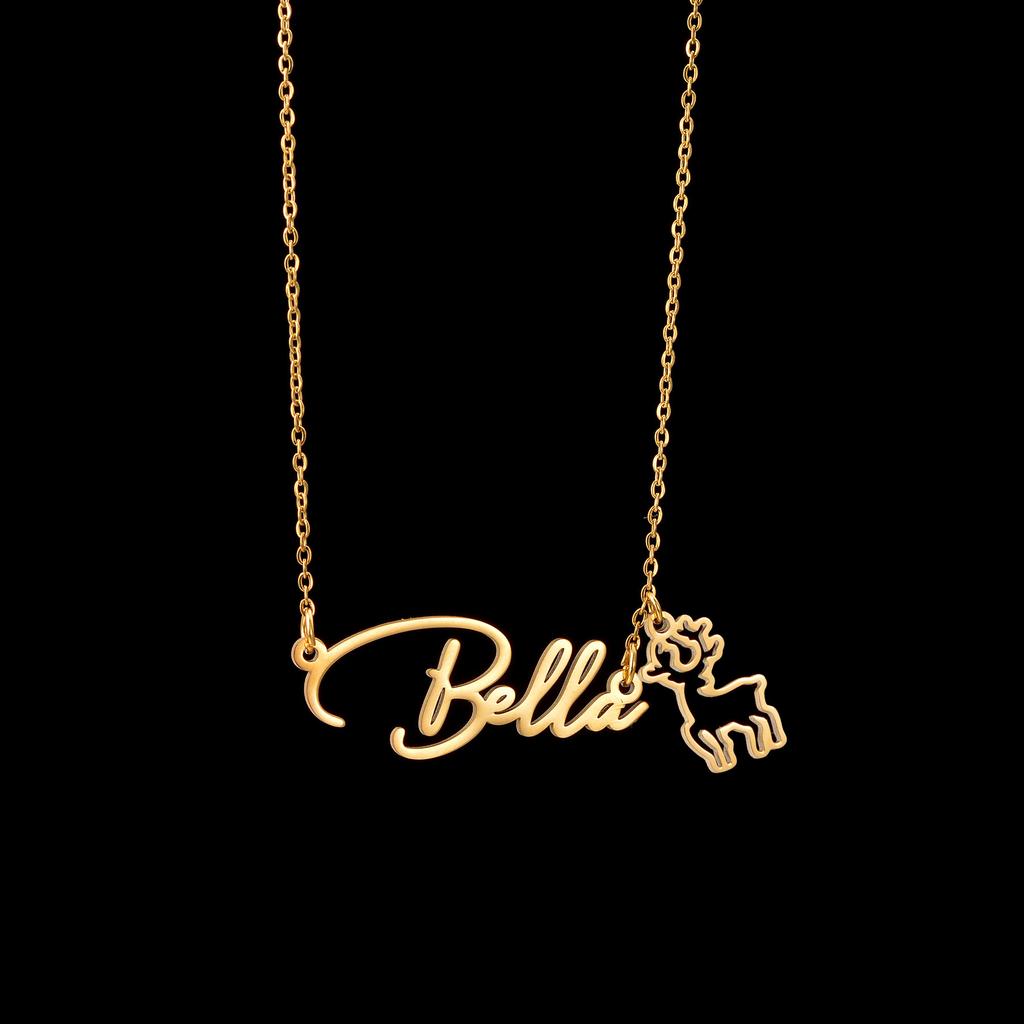 Atoztide Custom Name Necklace for Women Snowflake On Chain Stainless Steel Jewelry Winter Choker Personalized Christmas Gift